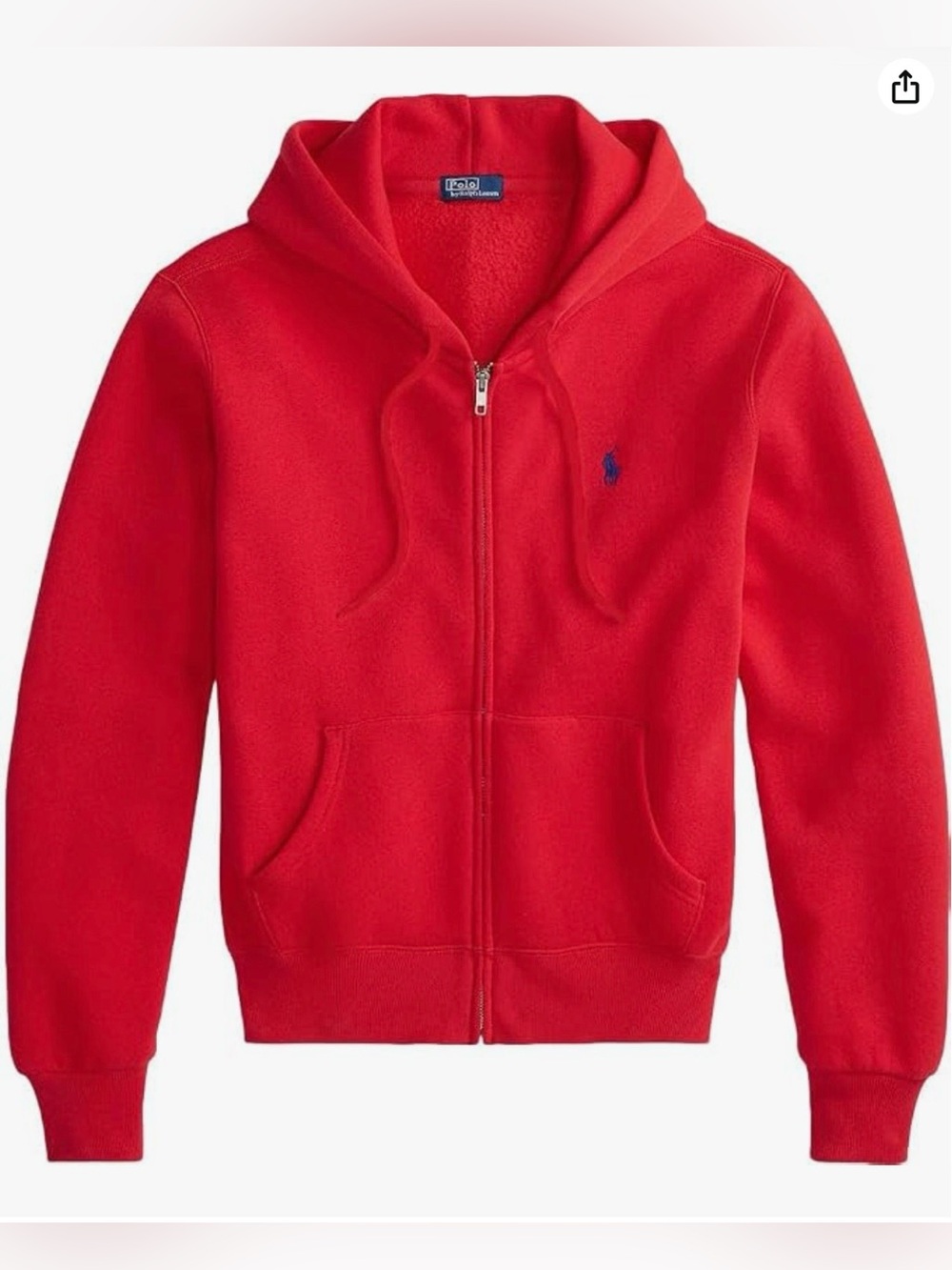 NWT Polo Ralph Lauren Women Zip-Up Hoodie with Navy Pony Embroidery (Size XS)